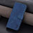 Leather Case Stands Flip Cover Holder YZ6 for Oppo Reno9 Pro 5G Blue