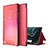 Leather Case Stands Flip Cover Holder ZL1 for Samsung Galaxy F62 5G Red