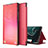 Leather Case Stands Flip Cover Holder ZL1 for Samsung Galaxy M21s Red