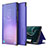 Leather Case Stands Flip Cover Holder ZL1 for Samsung Galaxy S20 Plus Purple