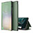 Leather Case Stands Flip Cover Holder ZL1 for Samsung Galaxy S22 5G Green