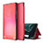 Leather Case Stands Flip Cover Holder ZL1 for Samsung Galaxy S22 5G Red