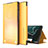 Leather Case Stands Flip Cover Holder ZL1 for Samsung Galaxy S22 Plus 5G Yellow