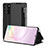 Leather Case Stands Flip Cover Holder ZL2 for Samsung Galaxy Note 20 5G Black