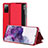 Leather Case Stands Flip Cover Holder ZL2 for Samsung Galaxy S20 FE (2022) 5G Red
