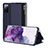 Leather Case Stands Flip Cover Holder ZL2 for Samsung Galaxy S20 FE 5G Blue
