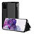 Leather Case Stands Flip Cover Holder ZL2 for Samsung Galaxy S20 Plus 5G Black
