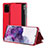 Leather Case Stands Flip Cover Holder ZL2 for Samsung Galaxy S20 Plus 5G Red