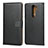 Leather Case Stands Flip Cover K01 for Xiaomi Redmi Note 8 Pro Black