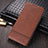 Leather Case Stands Flip Cover K03 Holder for Huawei Mate 40 Brown