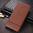 Leather Case Stands Flip Cover K03 Holder for Huawei Mate 40 Pro Brown