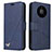 Leather Case Stands Flip Cover K06 Holder for Huawei Mate 40E Pro 5G Blue