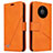 Leather Case Stands Flip Cover K06 Holder for Huawei Mate 40E Pro 5G Orange