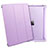 Leather Case Stands Flip Cover L01 for Apple iPad 3 Purple