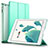 Leather Case Stands Flip Cover L01 for Apple iPad 4 Green