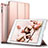 Leather Case Stands Flip Cover L01 for Apple iPad 4 Rose Gold
