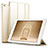 Leather Case Stands Flip Cover L01 for Apple iPad Air Gold