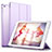 Leather Case Stands Flip Cover L01 for Apple iPad Air Purple