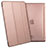 Leather Case Stands Flip Cover L01 for Apple iPad Air Rose Gold