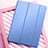 Leather Case Stands Flip Cover L01 for Apple New iPad 9.7 (2017) Blue