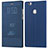 Leather Case Stands Flip Cover L01 for Huawei Honor Note 8 Blue