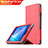 Leather Case Stands Flip Cover L01 for Huawei MediaPad T3 8.0 KOB-W09 KOB-L09 Red