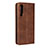 Leather Case Stands Flip Cover L01 for Huawei P30 Brown