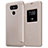 Leather Case Stands Flip Cover L01 for LG G6 Gold