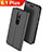 Leather Case Stands Flip Cover L01 for Nokia 6.1 Plus Black