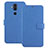Leather Case Stands Flip Cover L01 for Nokia 7.1 Plus Blue
