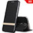 Leather Case Stands Flip Cover L01 for Nokia X5 Black