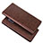 Leather Case Stands Flip Cover L01 for Samsung Galaxy A6 (2018) Dual SIM Brown