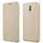 Leather Case Stands Flip Cover L01 for Samsung Galaxy C7 (2017) Gold