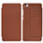 Leather Case Stands Flip Cover L01 for Xiaomi Mi Note Brown