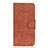 Leather Case Stands Flip Cover L01 Holder for Alcatel 1X (2019) Brown