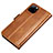 Leather Case Stands Flip Cover L01 Holder for Apple iPhone 11 Pro Max Orange