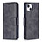 Leather Case Stands Flip Cover L01 Holder for Apple iPhone 13 Mini Black