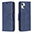 Leather Case Stands Flip Cover L01 Holder for Apple iPhone 13 Mini Blue