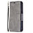 Leather Case Stands Flip Cover L01 Holder for Apple iPhone 13 Mini Gray