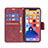 Leather Case Stands Flip Cover L01 Holder for Apple iPhone 13 Red