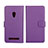 Leather Case Stands Flip Cover L01 Holder for Asus Zenfone 5 Purple