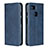 Leather Case Stands Flip Cover L01 Holder for Google Pixel 3 Blue