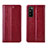 Leather Case Stands Flip Cover L01 Holder for Huawei Enjoy 20 Pro 5G Red