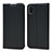 Leather Case Stands Flip Cover L01 Holder for Huawei Enjoy 8S Black