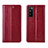 Leather Case Stands Flip Cover L01 Holder for Huawei Enjoy Z 5G Red