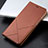 Leather Case Stands Flip Cover L01 Holder for Huawei Honor 9 Lite Brown
