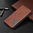 Leather Case Stands Flip Cover L01 Holder for Huawei Honor 9A Brown