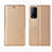 Leather Case Stands Flip Cover L01 Holder for Huawei Honor Play4T Pro Gold