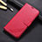 Leather Case Stands Flip Cover L01 Holder for Huawei Nova 6 SE Red