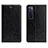 Leather Case Stands Flip Cover L01 Holder for Huawei Nova 7 5G Black